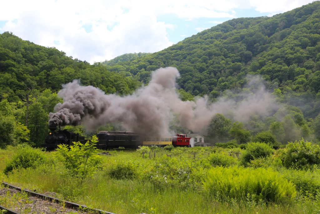 Durbin Rocket traveling by a field