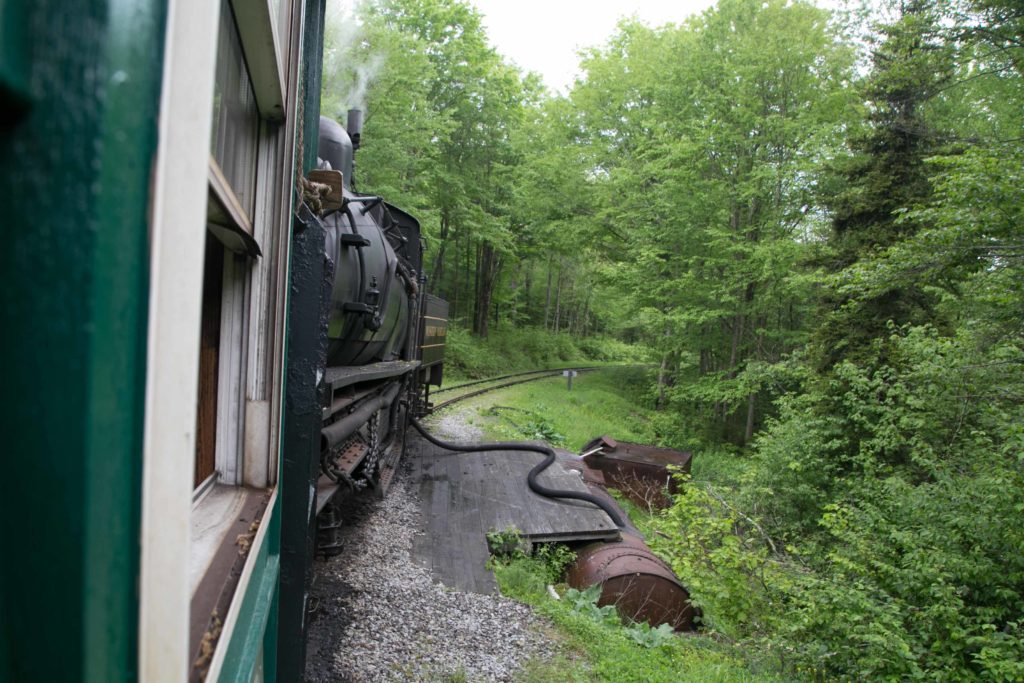 Water stop for the steam engine