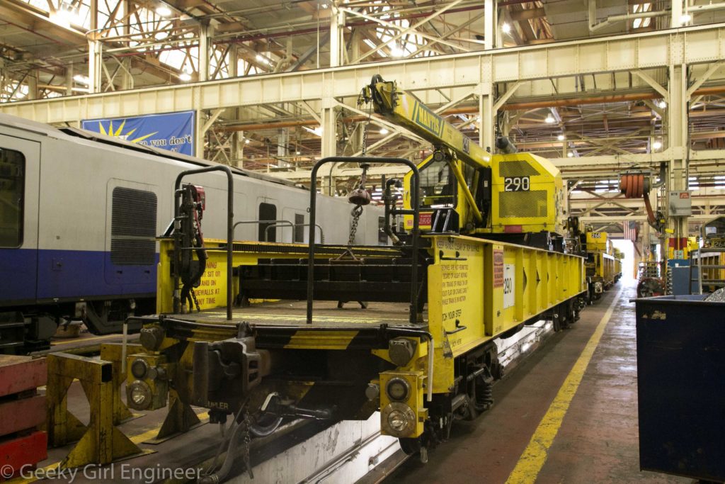 Rail service car