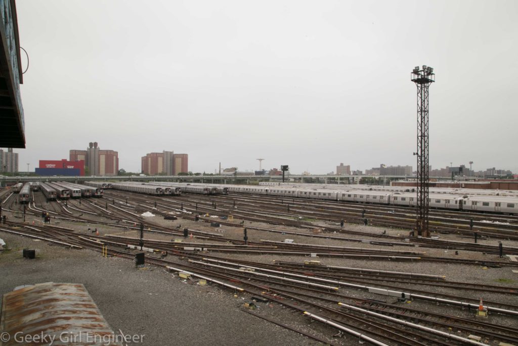 Trains in the yard