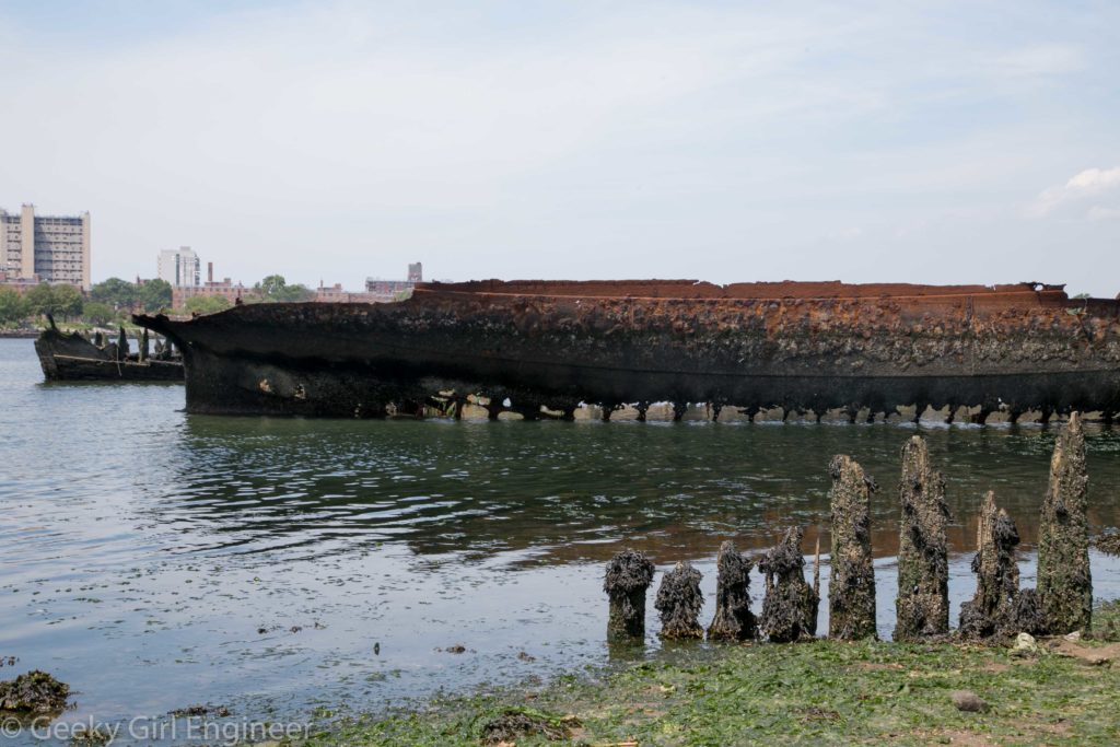 Metal shipwreck