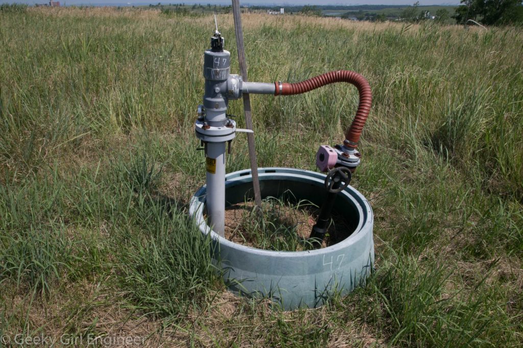 Landfill gas well
