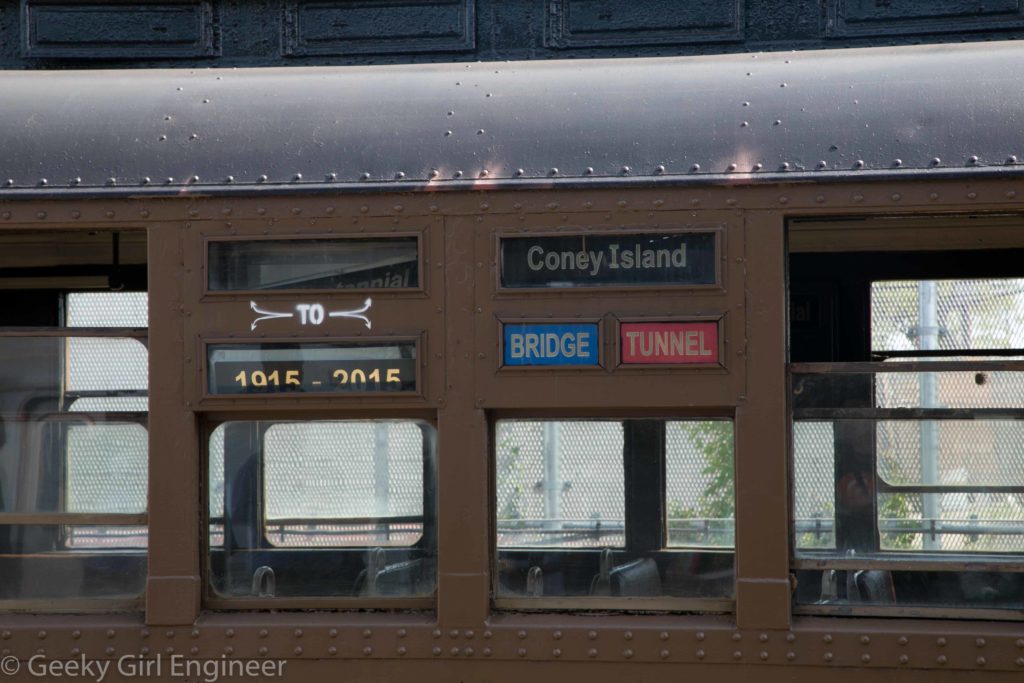 Signs on the vintage cars