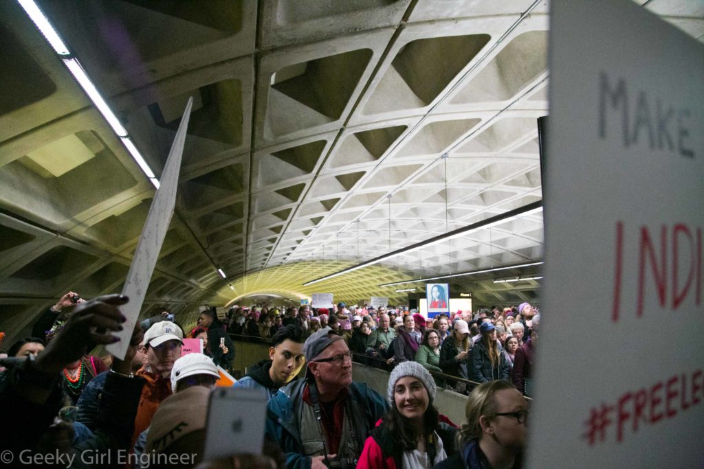 Trying to get out of L'Enfant Metro station