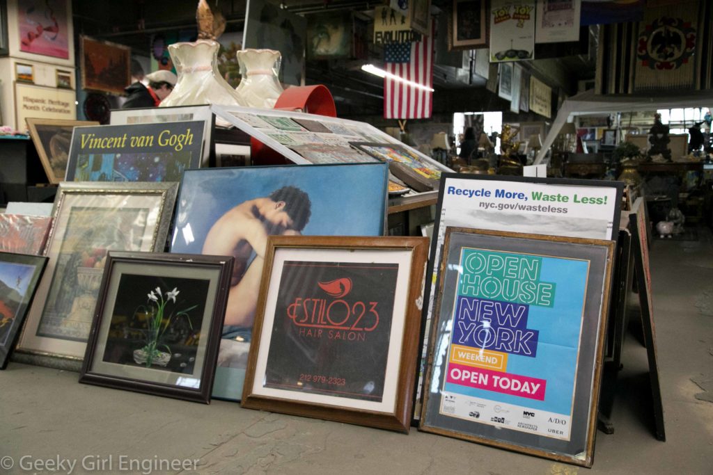 Lots and lots of posters, including one for Open House New York, which arranged the tour