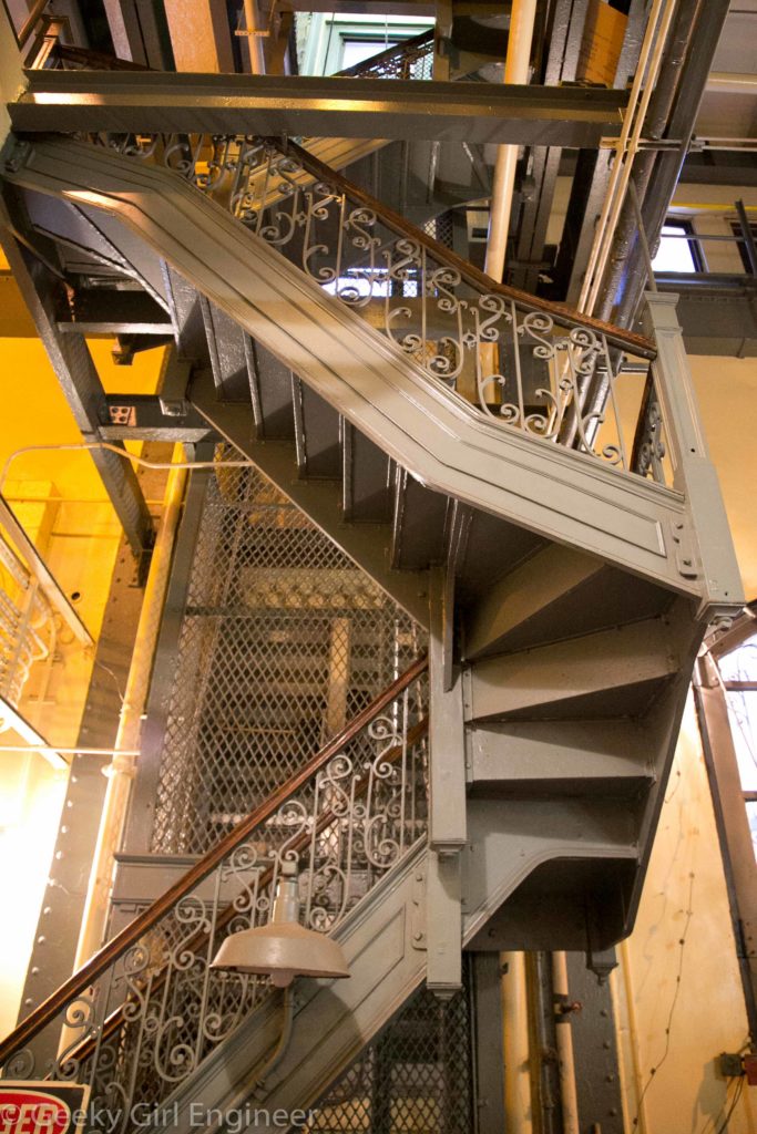 Gorgeous stairwell inside the substation