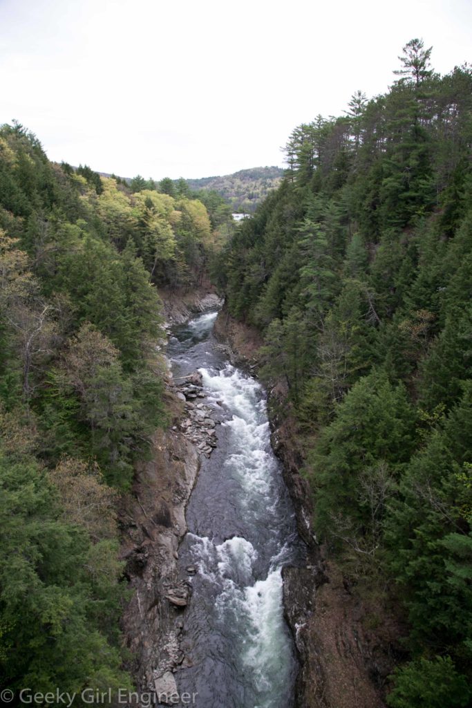 Looking north from the Quiche Gorge Bridge