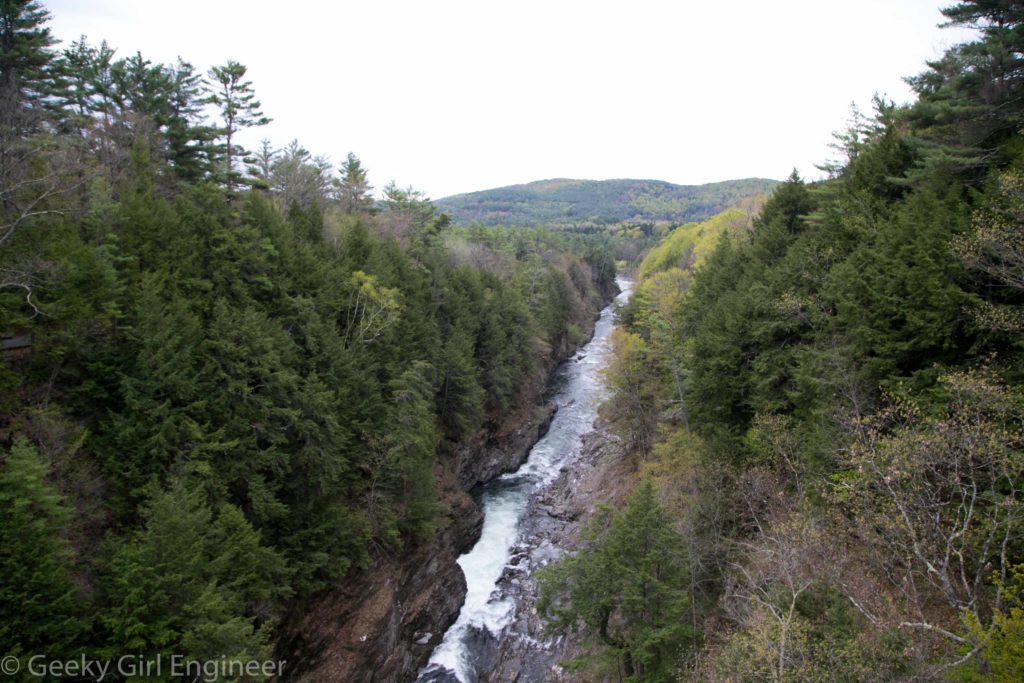 Looking south from the Quiche Gorge Bridge