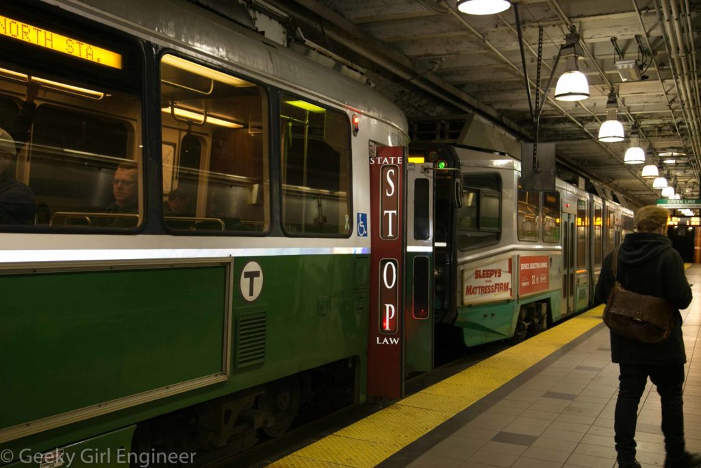 Modern Boston streetcar, which is truthfully not that modern