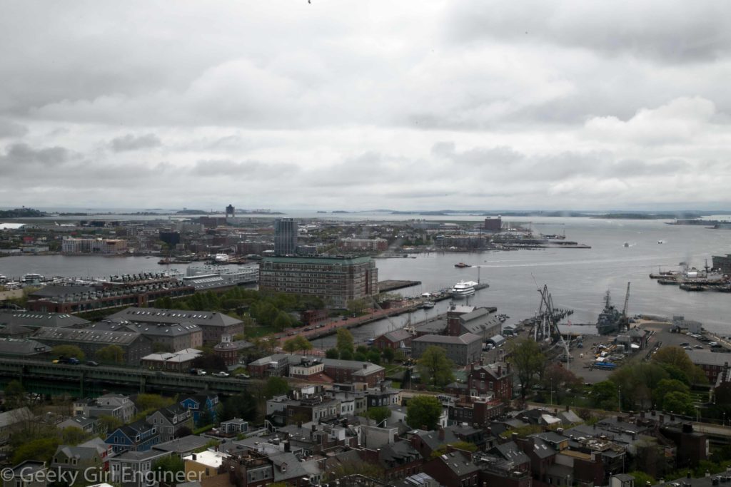 View of Navy Yards and USS Constitution