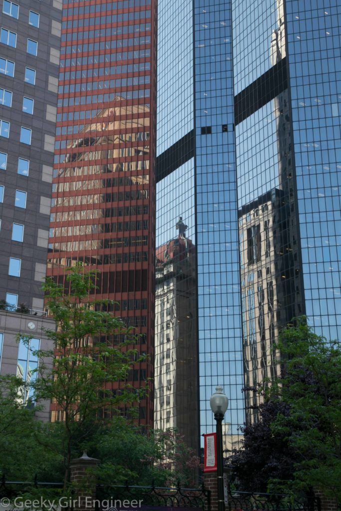 Building reflections downtown